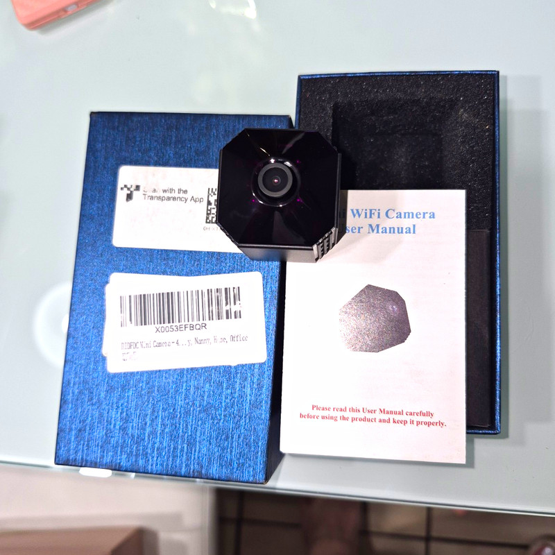 Mini WiFi IP Network Surveillance Camera 1080p FHD Indoor Only Black 1pc