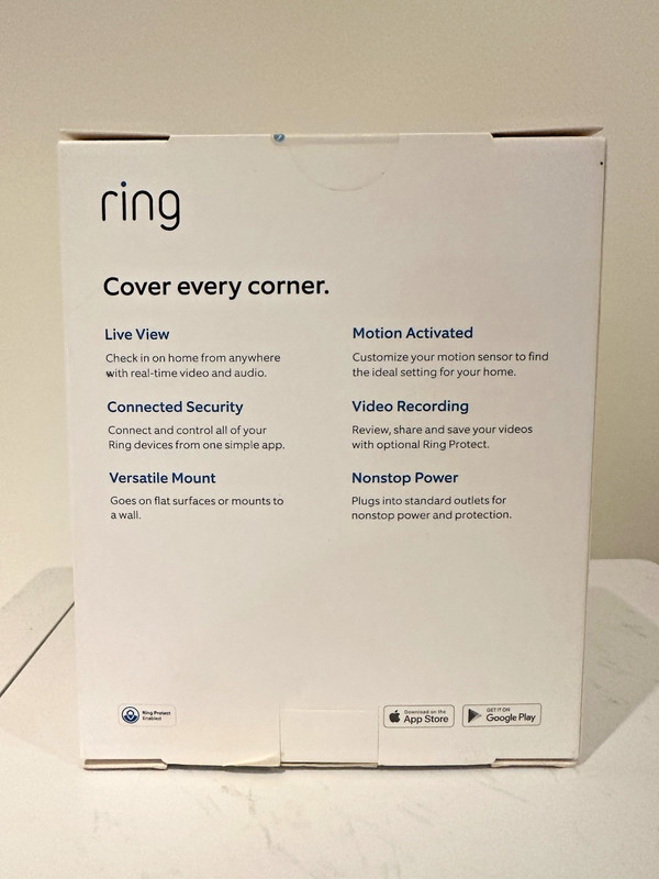 Ring Indoor Cam 1080p Wi-Fi Plug-In Camera, Alexa, Two-Way Audio, White gallery