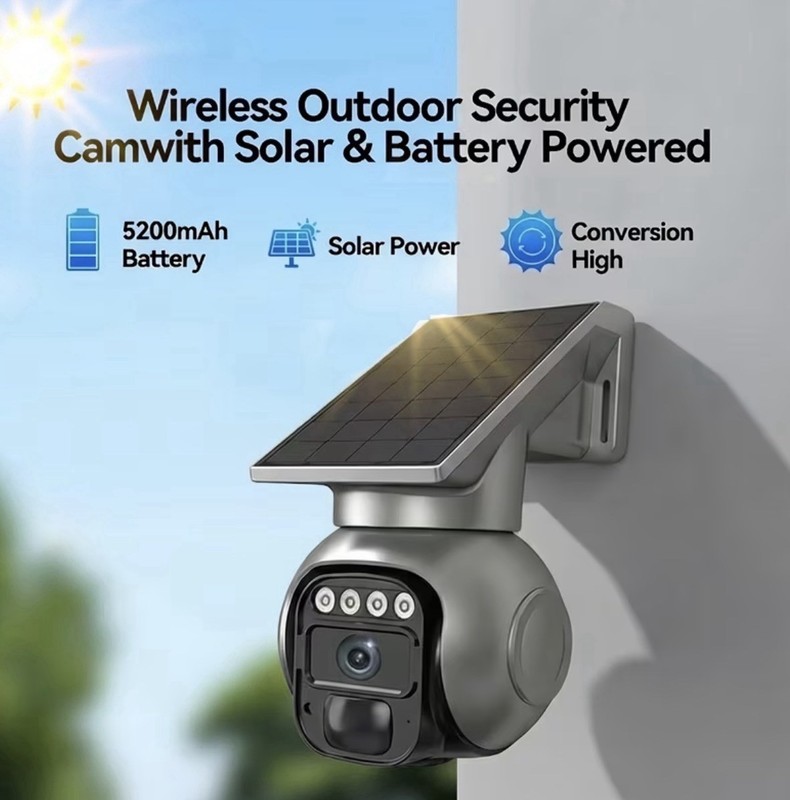 Outdoor Wireless Security Camera.PTZ Solar Wireless Security AI Human Detection gallery