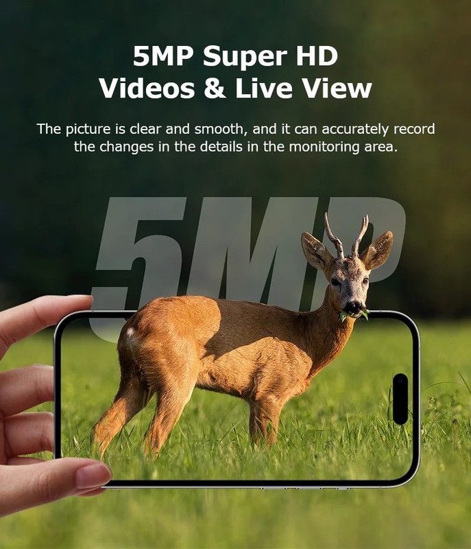 Hunting Trail Camera 5MP Night Vision Wildlife Camera Motion Activated Outdoor gallery