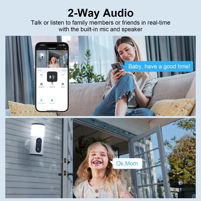 ANRAN Solar Battery Powered Wireless Security Camera Outdoor WiFi Night Vision gallery