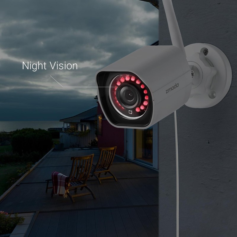 2 Pack Wireless Security Camera Smart Outdoor WiFi IP Night Vision Cloud Service gallery