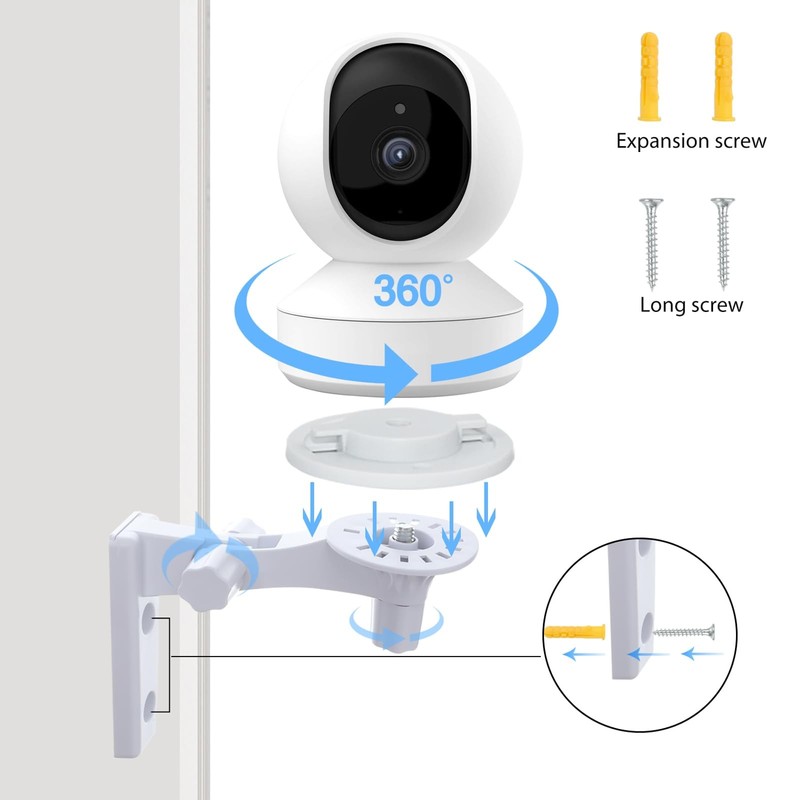 Adjustable Security Camera Wall Mount Bracket Compatible 2 Pack gallery