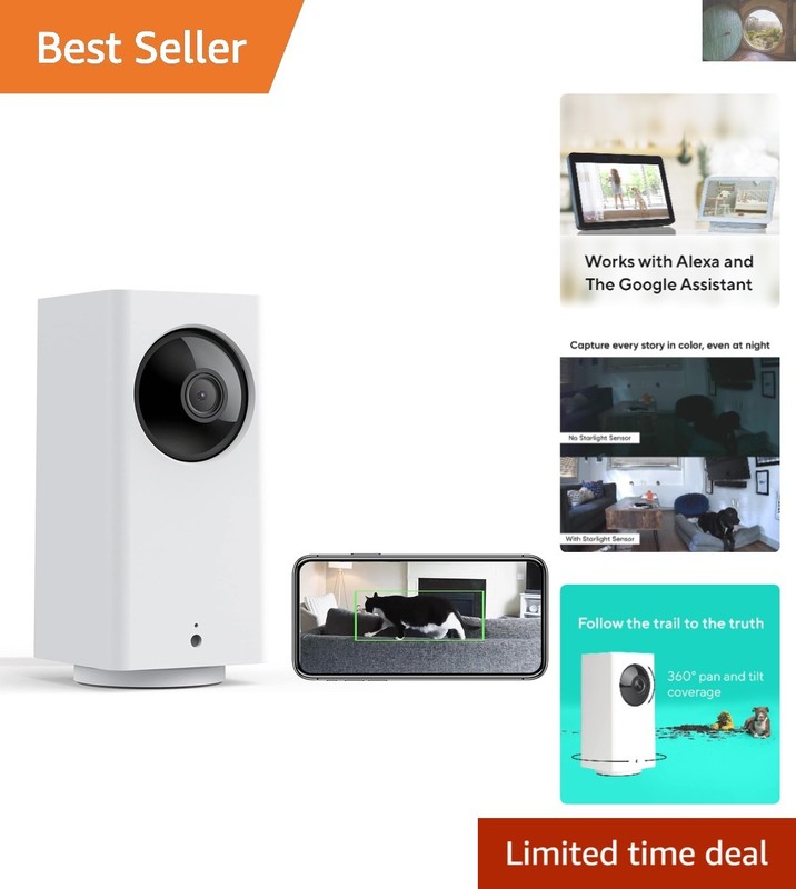 Cam Pan V2 – 1080p Color Night Vision Camera with Smart Alerts & Voice Control