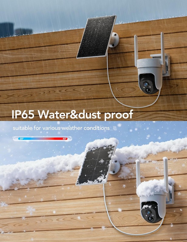 4G LTE Solar Wireless Outdoor Security Camera with 360° PTZ gallery