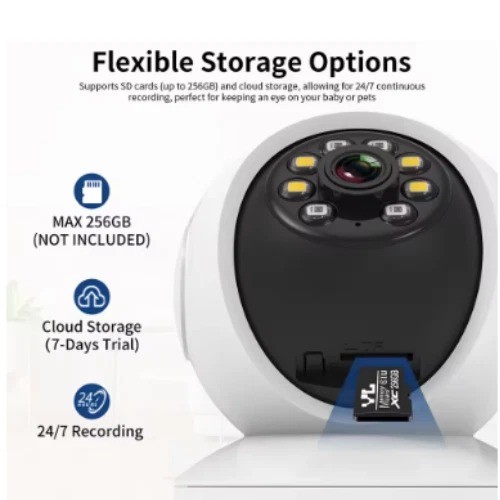 VStarcam Indoor Security Camera 360° WiFi CCTV Color Night Vision 2-Way Audio gallery