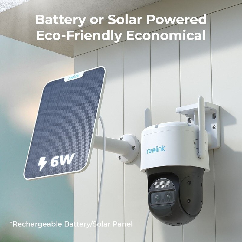 Reolink 4K WiFi Security System 360° PTZ Home Hub Trackmix Battery with Solar gallery