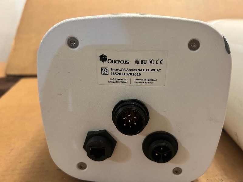 Qty.2 Quercus SmartLPR Acess License Plate Cameras 46520210702016 46520200626050 gallery