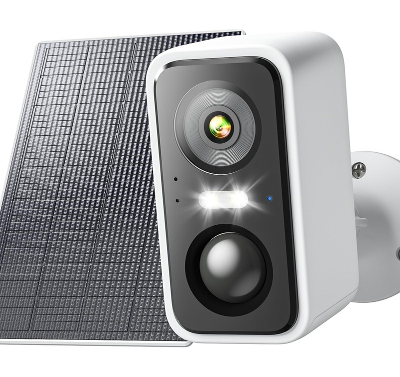 3MP Super HD Security Camera Wireless Outdoor,Solar Powered WiFi Cameras for ...