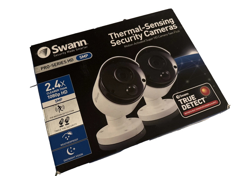 Swann SWPRO-5MPMSBPK2 Thermal Sensing CCTV Camera 1080p Super HD 5MP PIR 4900 gallery