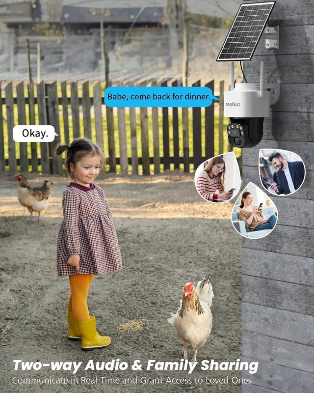 4G LTE Cellular Solar Security Cameras Wireless Outdoor, No WiFi Security Cam... gallery