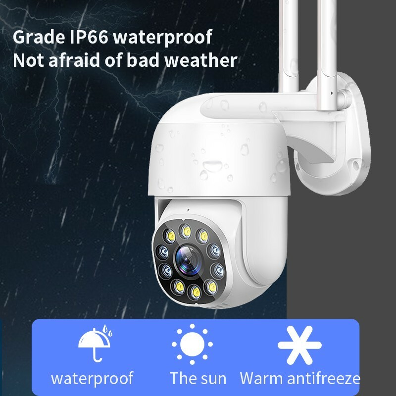 5MP PTZ Camera Waterproof Security Cam Wifi w/ Hotspot Two-Way Voice Intercom gallery