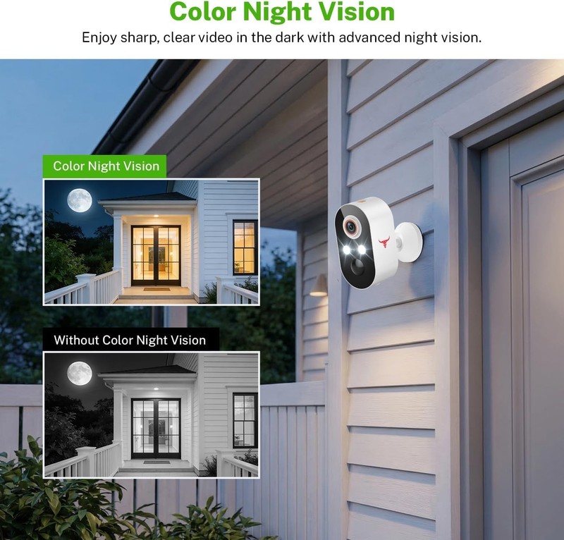Reliable Wireless Security Camera 1080P with AI Detection - Indoor & Outdoor Use gallery