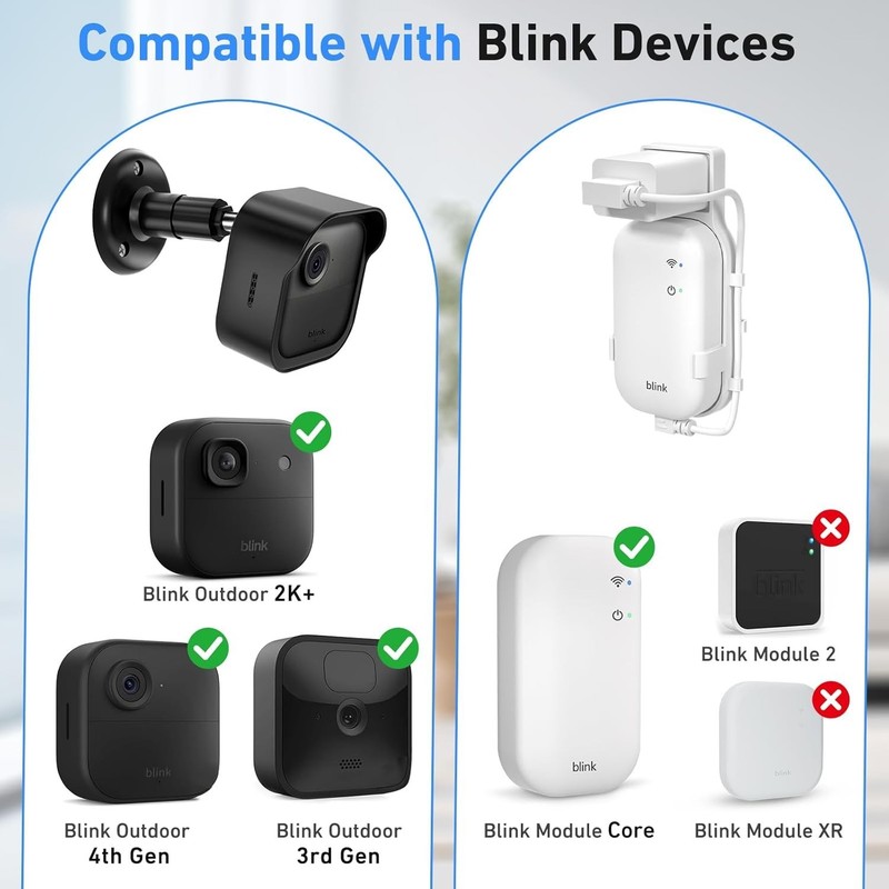 Blink Outdoor Camera Mount 3 Pack: Adjustable, Weatherproof, Secure Installation gallery