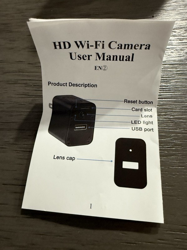 Micro Camera IP/Network Wireless Wi-Fi Surveillance Camera, Color Mode, Black gallery