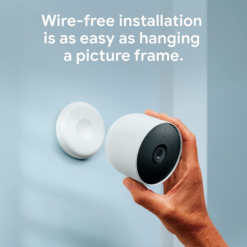 Google Nest Cam Indoor/Outdoor 2nd Gen 1080p Security Camera With Solar Power gallery