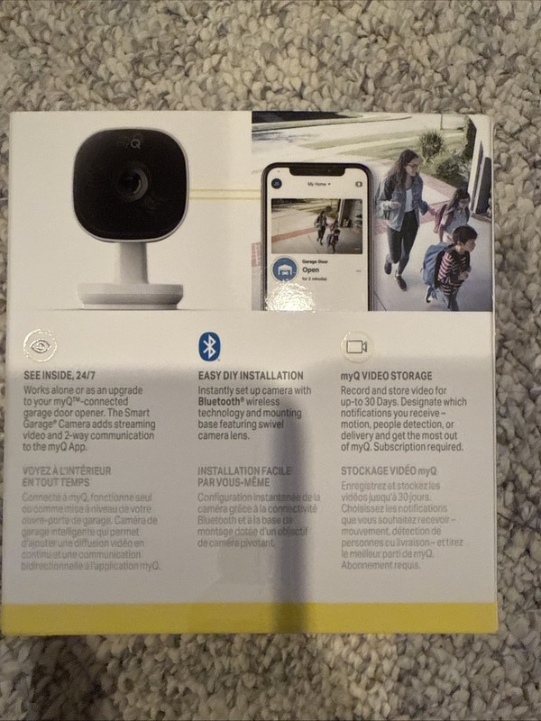 Chamberlain myQ Smart Garage HD 1080p Indoor Wi-Fi Security Camera - White gallery