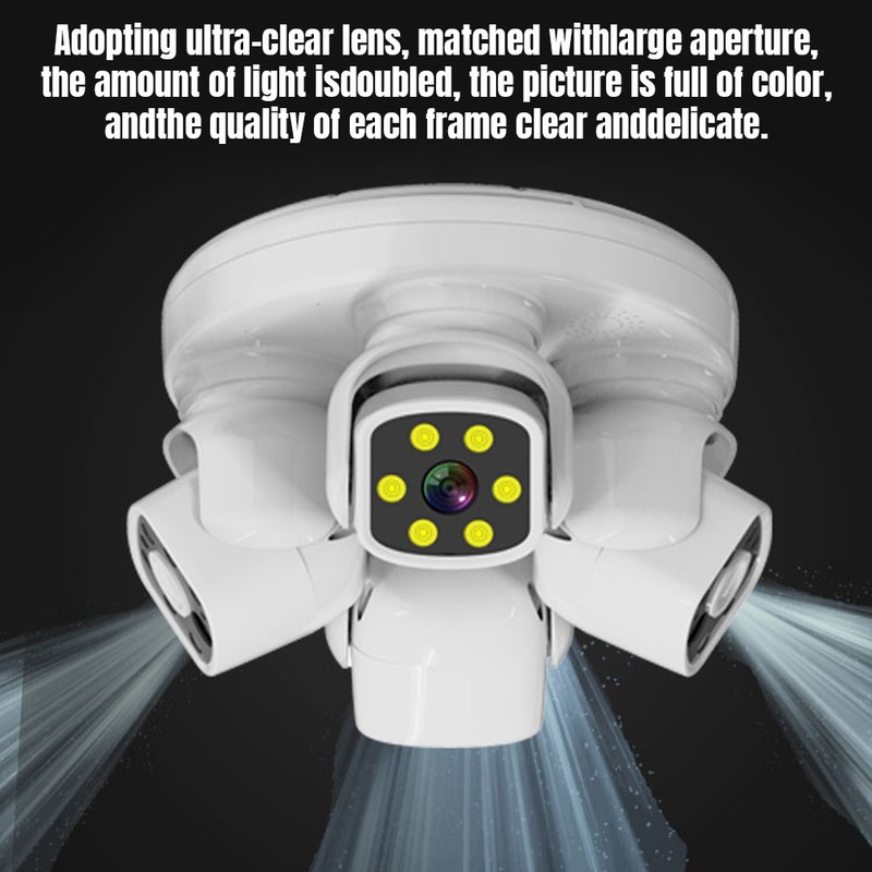 8MP WiFi HD IP Camera 10X Zoom Outdoor Security Camera CCTV 4 Lens Four Screen gallery