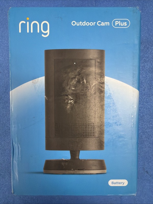 Ring Outdoor Cam Plus Battery 2K Smart Security Camera Black Sealed gallery