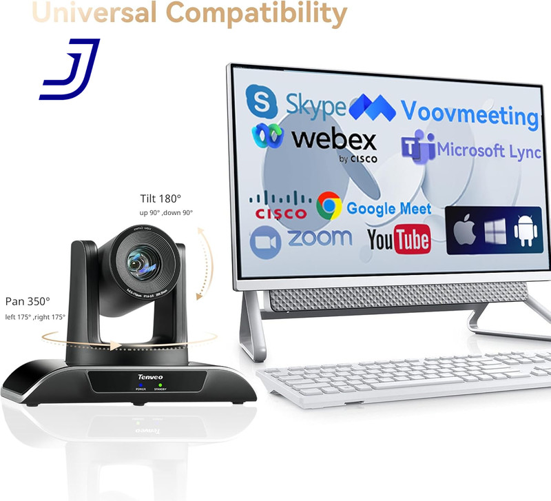 20X Optical Zoom PTZ Camera IP Live Streaming Camera FHD HDMI/LAN/USB3.0 PoE US gallery