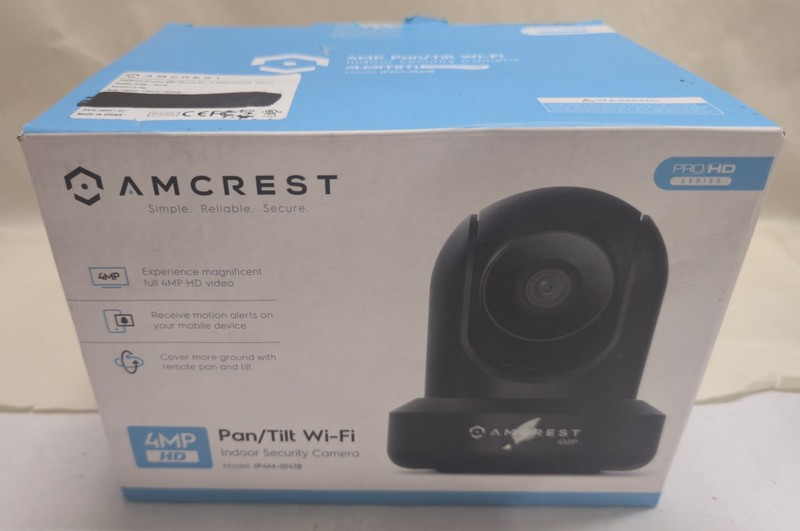 Amcrest 4MP ProHD Indoor WiFi Security IP Camera Pan/Tilt Two-Way Audio Warranty