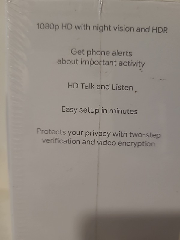 Google Nest Cam Indoor Security Camera 2nd gen- Snow (GA01998-US) Sealed Box gallery