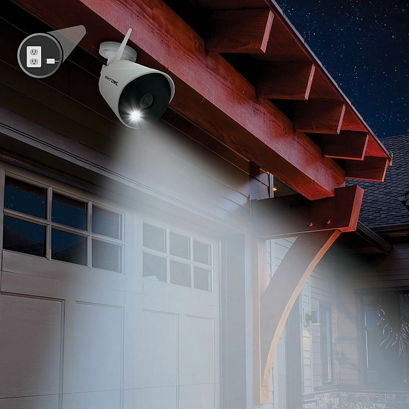 Night Owl 1080p AC Powered Wi-Fi IP Security Camera with Built-In Spotlights gallery
