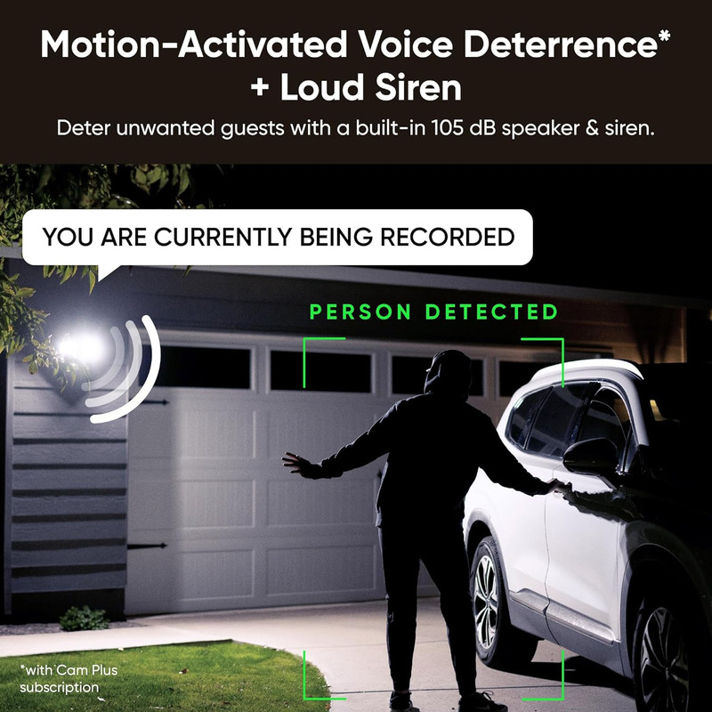 Floodlight Camera V2, Security Camera Outdoor, 2K HD with Color Night Vision, 28 gallery