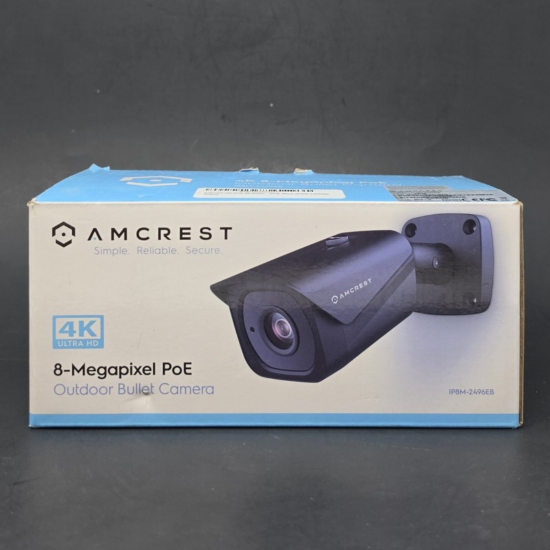 Amcrest Ultra HD 4K 8MP Bullet POE IP Outdoor Security Camera IP8M-2496EB gallery