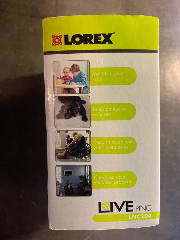 NEW LOREX LNC204 WIRELESS HD NETWORK CAMERA -Connected Anywhere -NEW Sealed- gallery