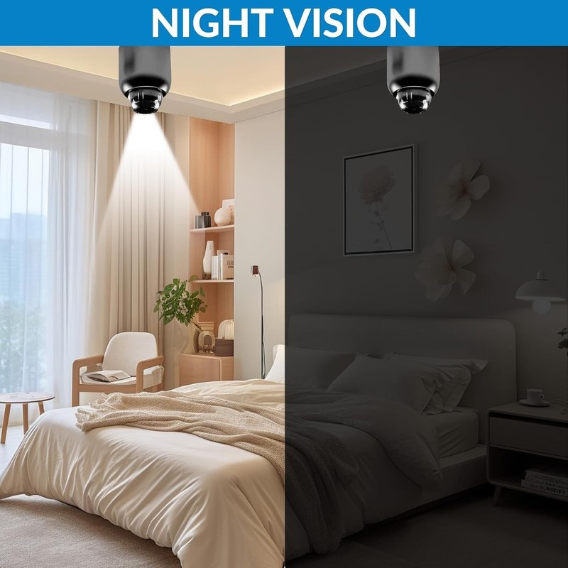 3Pack Mini Wireless Security Camera, Bluetooth 1080P HD WiFi Camera for Home gallery