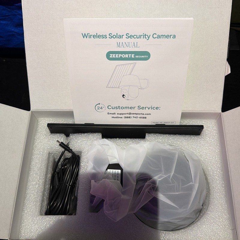 Solar Security Camera Wireless Outdoor, 2K Pan/Tilt 360° View Sl gallery