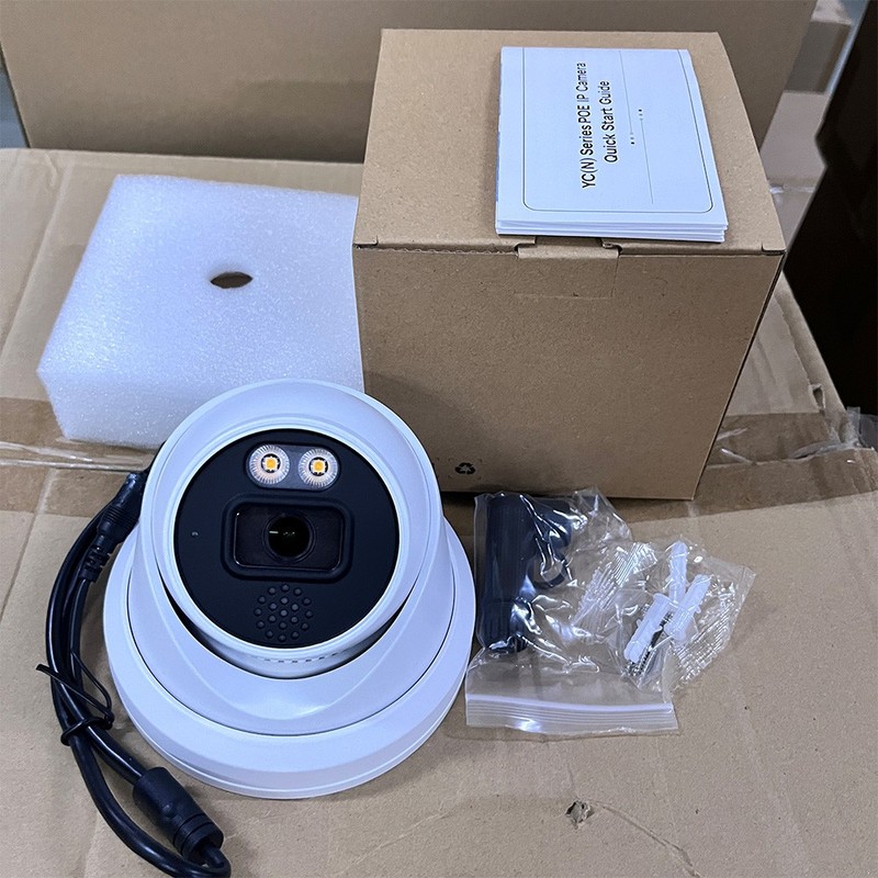 Vikylin 4K 8MP Full Color 2-Way Audio Turret IP Camera POE Outdoor Vehicle/Human gallery