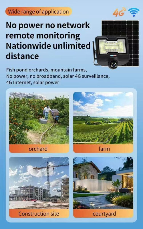 V380 Pro EseeCloud HD 3MP Solar Floodlight Security Camera WiFi IP CCTV Camera gallery