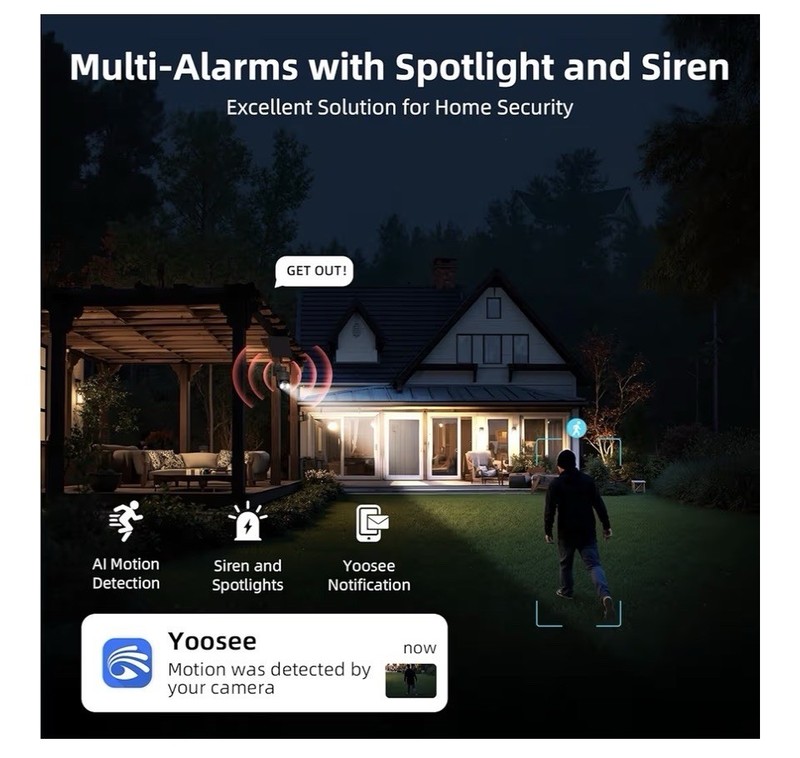 4G LTE Cellular Solar Security Camera Wireless Outdoor, 2.5K NO WiFi gallery