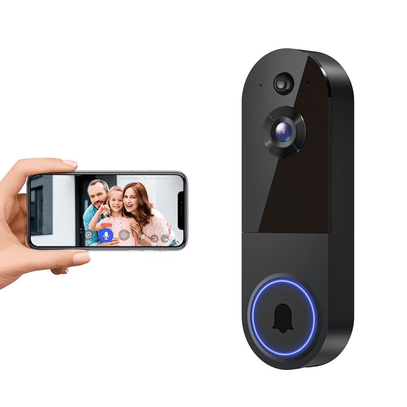 Wireless Doorbell Camera with Rechargeable Battery, 1080P Resolution, 2-Way Audi gallery