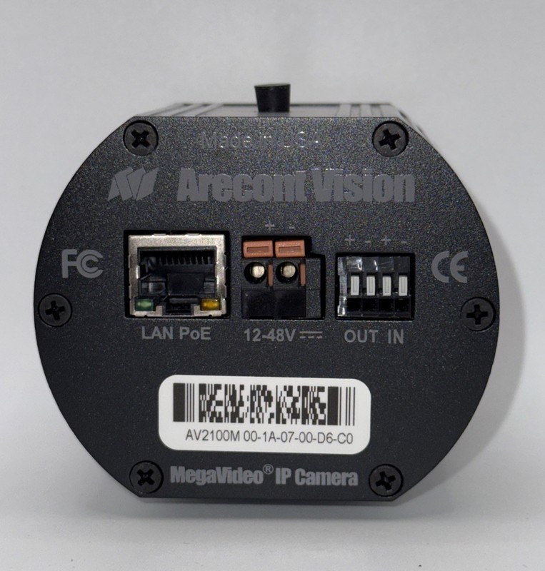 Arecont Vision Mega Video IP Camera AV2100M 2MP Discontinued 1/2” CMOS Sensor