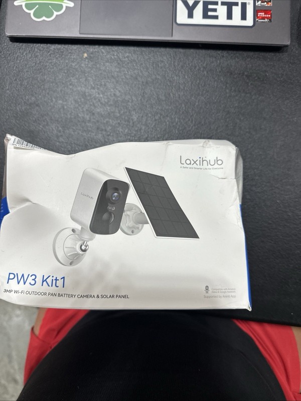 Laxihub W2 3MP Outdoor Wi-Fi Battery Camera KIT with solar panel SEALED