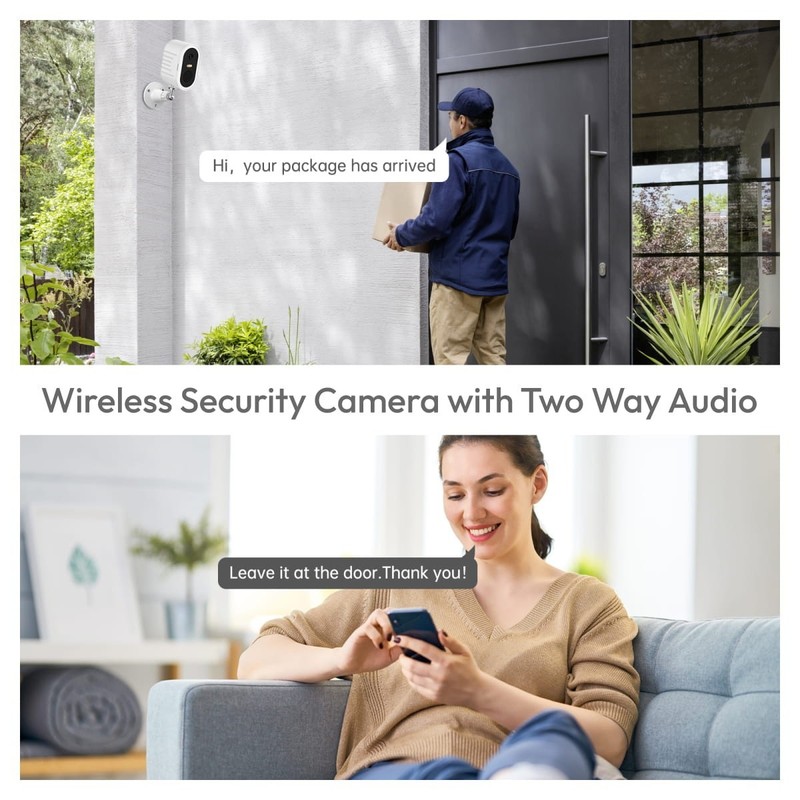 Security Outdoor Wireless Solar Charged WIFI Camera Dual PIR Sensor gallery