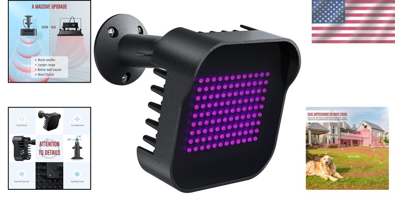 DI20B IR Illuminator: Powerful 20W LED Flood Light, Waterproof Aluminum Outdo... gallery