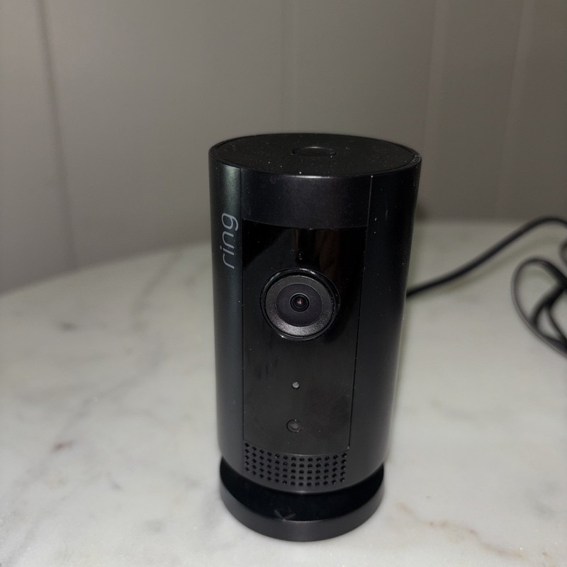 Ring Indoor Cam, Home or business security in 1080p HD video, Black – USED