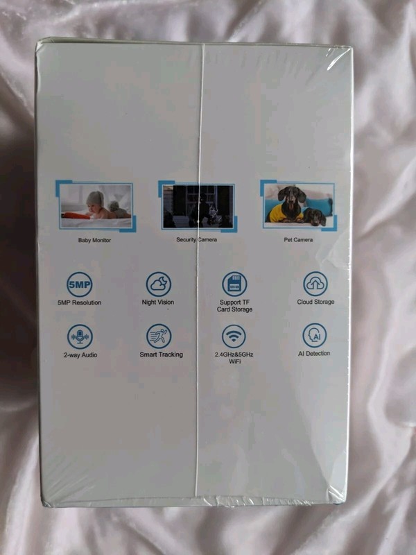 Litocam 5MP WiFi Smart Camera ~ 5G Dual Band WiFi ~ Brand New In Sealed Box gallery