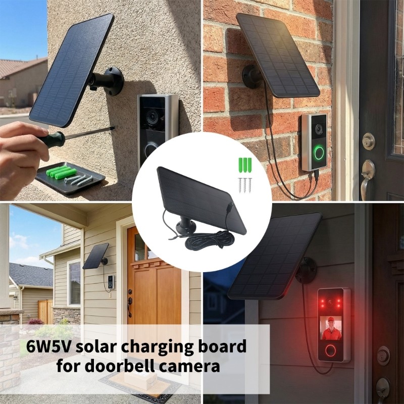 Universal Solar Charging Board For Doorbell Cameras And Low Voltages Gadgets gallery