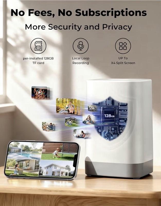 Wireless Outdoor Security Camera System Solar 4MP PTZ WiFi 2-Cam Kit gallery