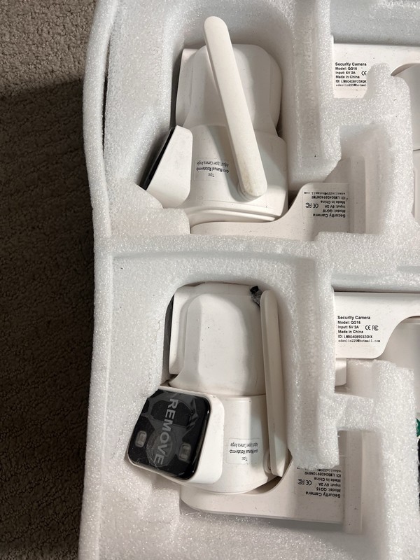 Luovisee Dual Lens Outside Cameras for Home Security Cameras 4 Pack READ!!!! gallery