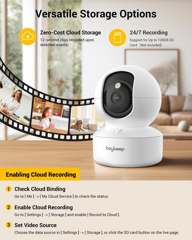 Camara De Seguridad 2K Para Mascotas WiFi Con Vision Nocturna Y Audio gallery