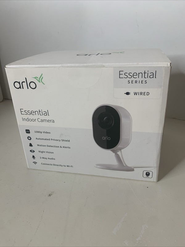 Arlo Essential Smart Indoor White Camera 2-Way Audio, - VMC2040 FHD - NEW SEALED gallery