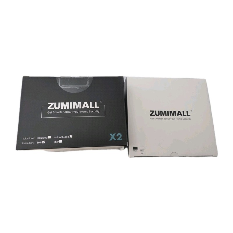 ZUMIMALL Home Security Camera System Wireless Outdoor 3MP NEW SEALED X 2