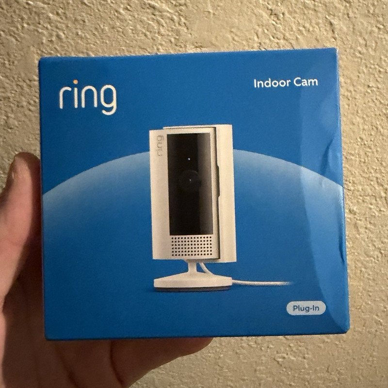 Ring Indoor Cam Plug-In 1080p Wi-Fi IP Indoor Camera White, Alexa Compatible