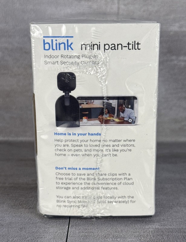 Blink Mini Pan-Tilt Indoor Rotating HD Plug-in Smart Security Camera 2-Way Audio gallery